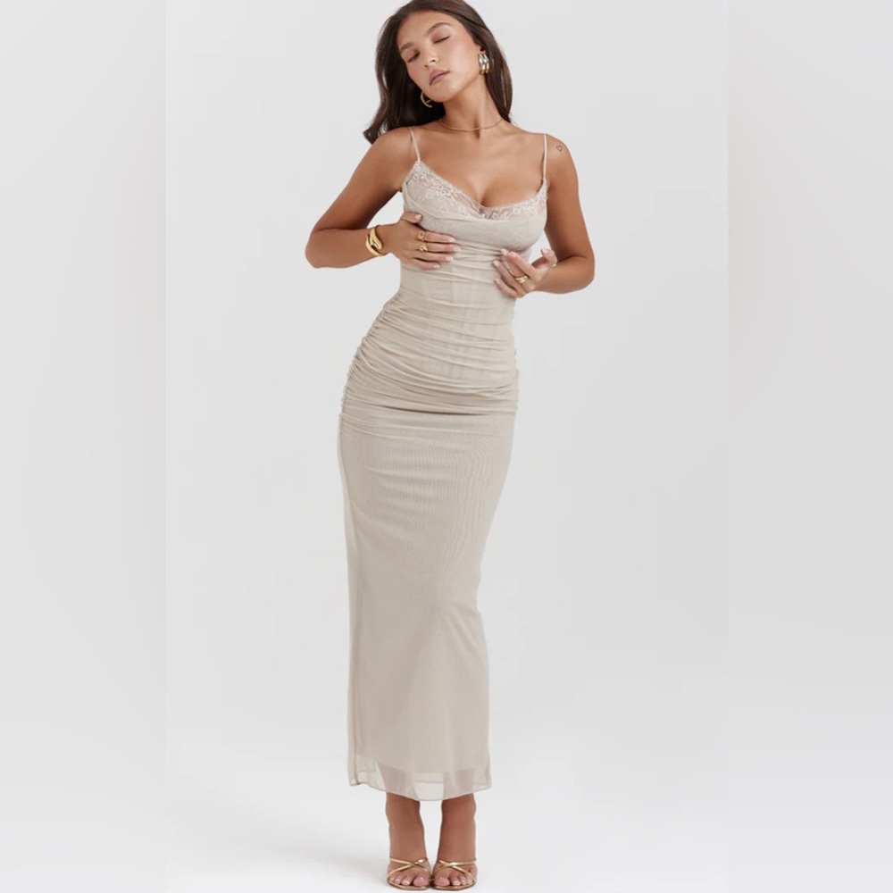 House of CB NALINI SAND MAXI DRESS